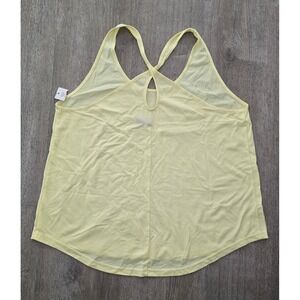 Crisscross Tank Top - Casual Sleeveless Top - Light Yellow Racerback - Comfy XXL